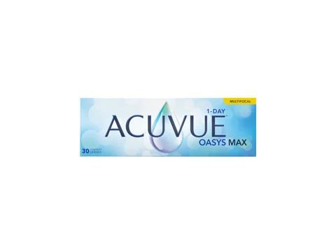 Acuvue Oasys Max 1-Day Multifocal contact lens box